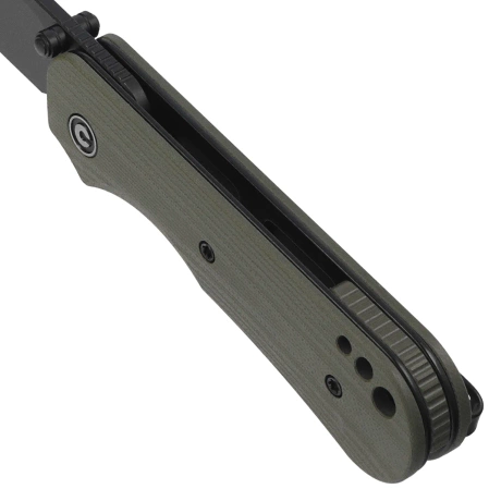 Civivi Crabby Knife OD Green G10, Black Stonewashed 14C28N by Ken Onion Jr. (C24055-1)