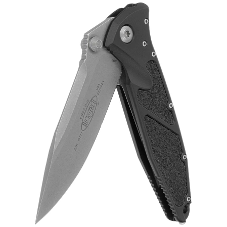 Microtech Socom Elite S/E-M Black Aluminum, Apocaliptic M390 by Tony Marfione (160-10AP)