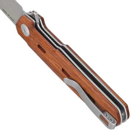Nóż składany Civivi Navo Guibourtia Wood, Satin Nitro-V by Ostap Hel (C25015B-1)