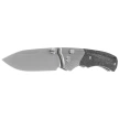 Remette WD107 Knife Gray Titanium/Carbon Fiber, Hand Grinding Pearlescent M390