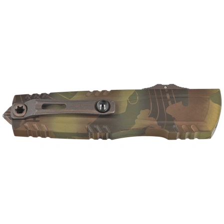 Nóż automatyczny OTF Microtech Luminary ZBP D/E Signature Topographic Badlands/Bazooka Camo Aluminium, Topographic Badlands/Bazooka Camo M390MK by Tony Marfione (1270-1TPBNBOCS)