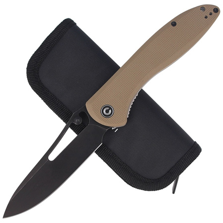 CIVIVI Picaro Tan G10, Black Stonewashed (C916B)