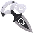 Nóż Martinez Albainox Skull Push Dagger White Cord, Black/Satin 3Cr13Mov (32452)