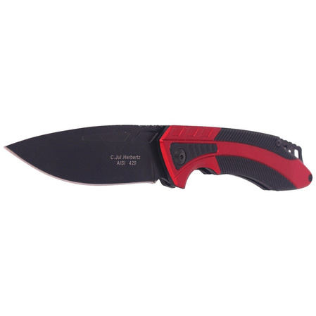 Herbertz Solingen Black / Red Aluminium, Black Blade (576812)