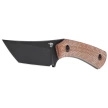 Bestech Step Knife Brown Micarta, Black Stonewashed D2 by Denis Simonutti (BFK06D)