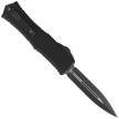 Nóż automatyczny OTF Microtech Hera II Mini D/E Tactical Black Aluminium, Black M390MK by Tony Marfione (1702M-1T)