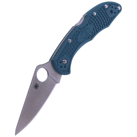 Spyderco Delica 4 Blue FRN K390 Plain (C11FPK390)