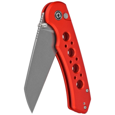 Civivi Pragma Prime Knife Red Aluminum, Stonewashed 14C28N (C24067-2)