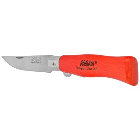 MAM Douro S z blokadą, Red Beech Wood, Steel HD knife (2006-RD)