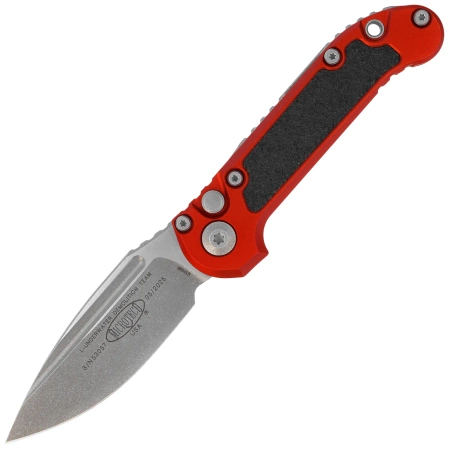 Nóż automatyczny Microtech LUDT Gen III S/E Red Aluminium, Apocalyptic M390MK by Tony Marfione (1135-10APRD)