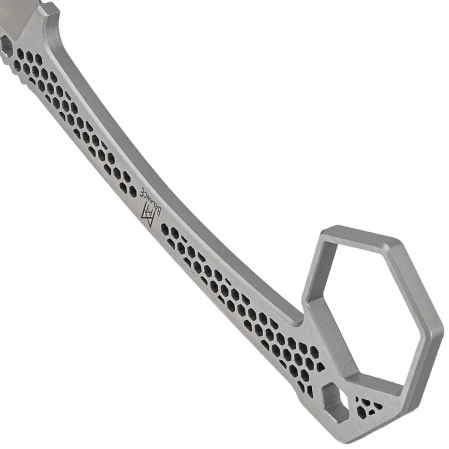 Nóż Midgards Messer Honeycomb Gray Steel, Satin 14C28N (MM009)