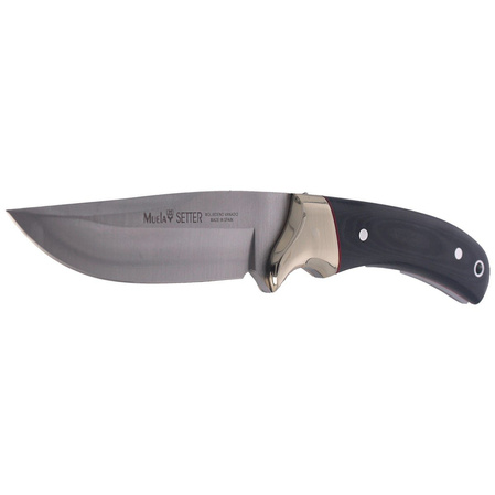 Muela Full Tang Knife Black Micarta, Satin 1.4116 (SETTER-11M)
