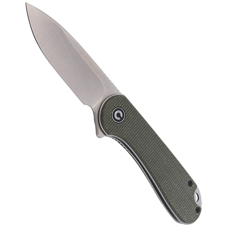CIVIVI Knife Elementum Flipper Dark Green Micarta, Satin Finish (C907T)