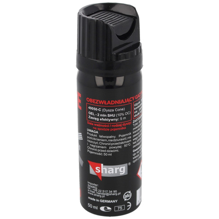 Zestaw trzech gazów pieprzowych Sharg Nato Defence Gel 2mln Cone 50ml (40050-C)