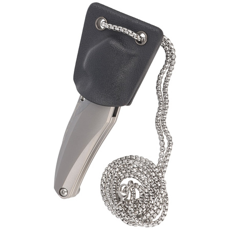 Nóż na szyję Bestech The Reticulan Grey Titanium, Damascus by Elijah Isham (BT1810G)