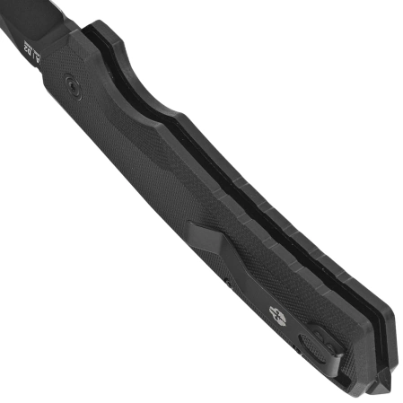 Nóż automatyczny Tekto A3 Delta D/P Black G10, Black D2