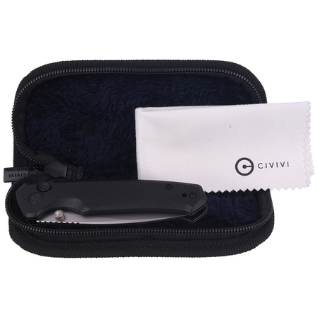 CIVIVI Altus Black G10, Silver Bead Blasted (C20076-1)