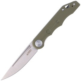 Kubey Knife Mizo, Green G10, Satin 14C28N by Tiguass (KU2101D)