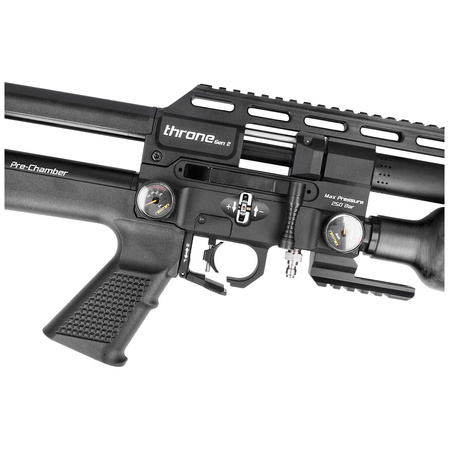 Wiatrówka PCP Reximex Throne Gen 2 Carbon 5.5 mm z regulatorem i tłumikiem