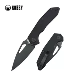 Nóż składany Kubey Coeus Black G10, Blackwashed 14C28N (KU122X)