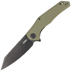 Kubey Knife Flash Green G10, Blackwashed AUS-10 (KU158F)