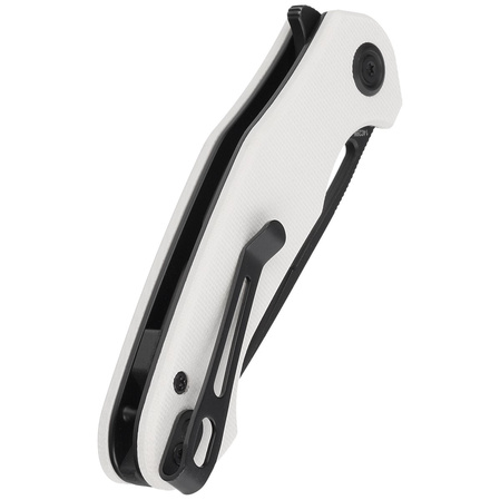 Kubey Dugu Ivory G10, Black Stonewashed 14C28N knife (KU210G)