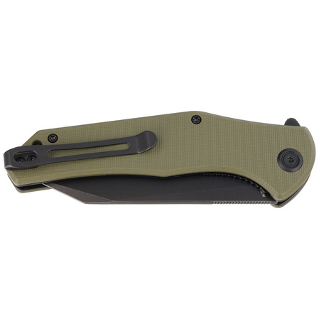 Kubey Knife Flash Green G10, Blackwashed AUS-10 (KU158F)