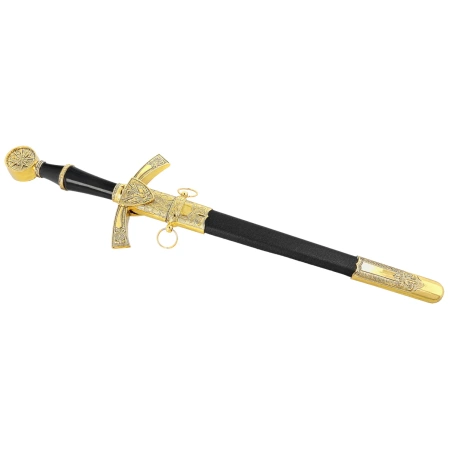Decor Habitat Medieval Dagger, Black/Gold ABS, Black (15422)