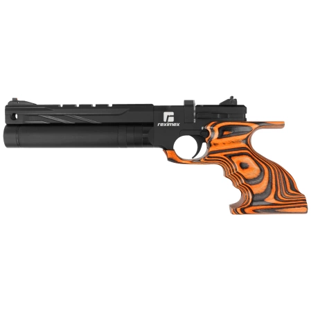 Reximex RPA Orange Laminated 4.5mm PCP Air Pistol with Regulator