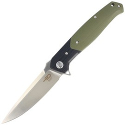 Nóż składany Bestech Swordfish Black / Green G10, Satin D2 (BG03A)