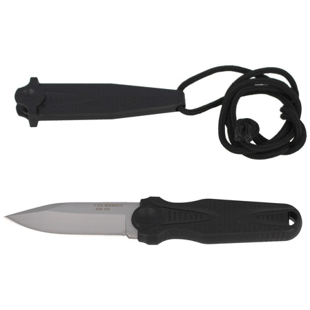 Herbertz CJH Neck Knife Black Polymer, Satin (10000347 - 108307)