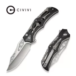 Nóż składany Civivi Biophase Gray Aluminium/Black G10, Satin Nitro-V (C23083C-3)