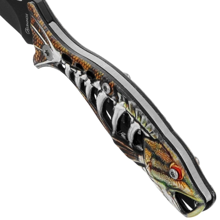 Nóż wędkarski brelok Martinez Albainox Fishing Golden Aluminium, Black 3Cr13Mov (18504-GD)