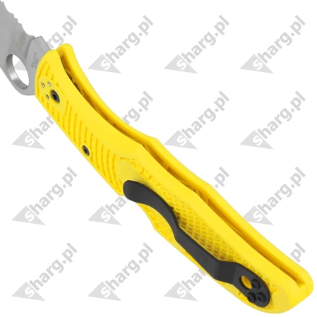 Nóż składany Spyderco Pacific Salt 2 FRN Yellow, Spyder H2 (C91SYL2)