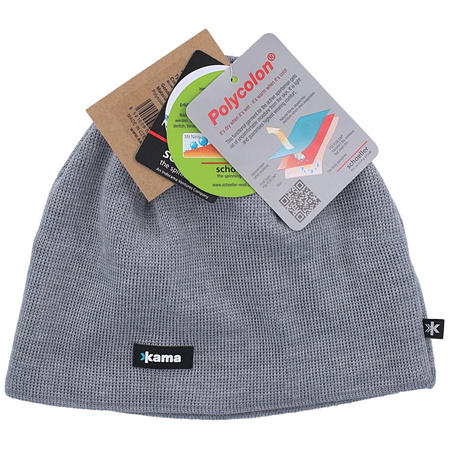 Czapka Kama 100% Merino Wool / Polycolon Band, Gray (A02-109)