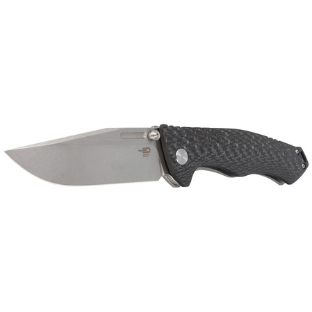 Bestech Keen II Black Titanium/Carbon Fiber, Stonewashed/Satin CPM S35VN by Koens Craft Knife (BT2301A)