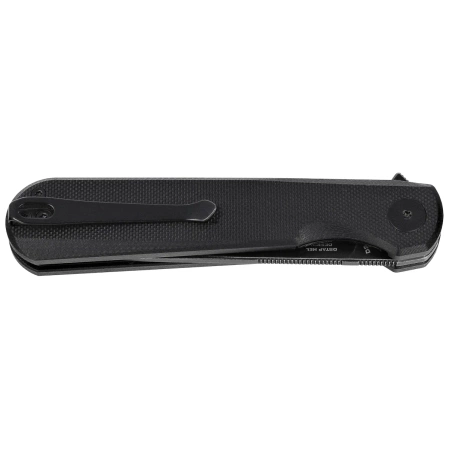 Bestechman Flick Knife Black G10, Black Stonewashed D2 by Ostap Hel (BMK13H)