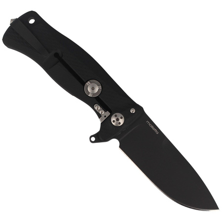 LionSteel SR11A Black Aluminum, Black Sleipner by Molletta (SR11A BB)