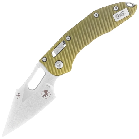 Microtech Stitch Ram-Lok S/E Knife OD Green Fluted Aluminum, Stonewashed M390MK by Borka Blades and Tony Marfione (169RL-10FLOD)