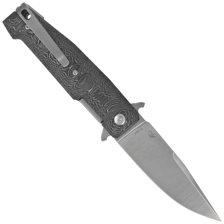 Nóż składany Viper Keeper 2 Damask Fat Carbon, Satin Elmax by Fabrizio Silvestrelli (V6000FCLD)