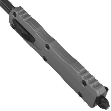 Nóż automatyczny OTF Microtech Dirac Delta D/E Natural Clear Aluminium, Black M390 by Tony Marfione (227-1NC)