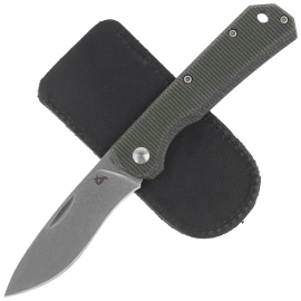 Nóż składany BlackFox Ciol Green Canvas Micarta, Stonewashed 440C by Denis Simonutti (BF-748 MI)