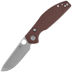 Bestechman Angry Owl Knife Brown G10, Satin/Stonewashed D2 by Keanu Alfaro (BMK12D-1)