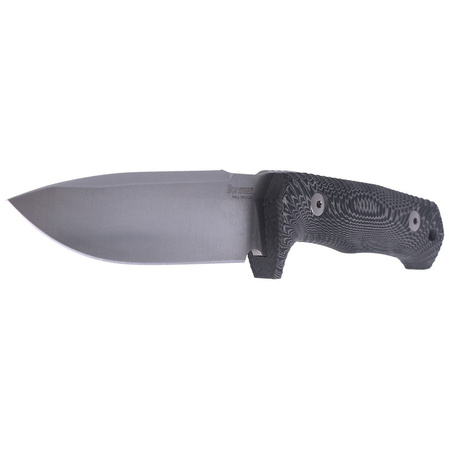 LionSteel Tactical Knife Black Micarta, Satin Niolox by Molletta (T5 MI)