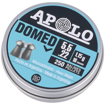 Śrut Apolo Domed 5.52 mm, 250 szt. 1.15g/18.0gr (19911-2)