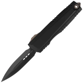 Nóż automatyczny OTF Microtech Luminary ZBP D/E Signature Black Aluminium, Black DLC M390MK by Tony Marfione (1270-1DLCS-Z23)
