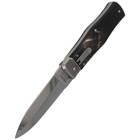 Mikov Predator Buffalo Horn Automatic Knife (241-NR-1/KP)