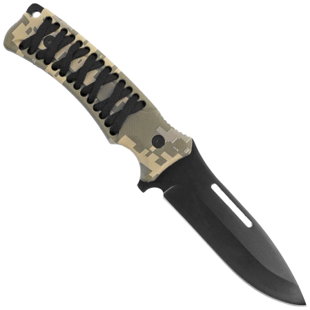 Nóż Martinez Albainox 32795 ABS Camo/Black Stringing, Black 3Cr13Mov