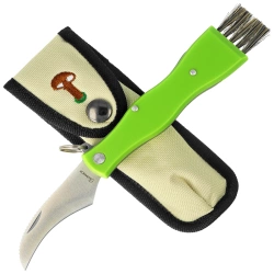 Nóż na grzyby Martinez Albainox Mushroom Green ABS, Satin 3Cr13Mov (18391)