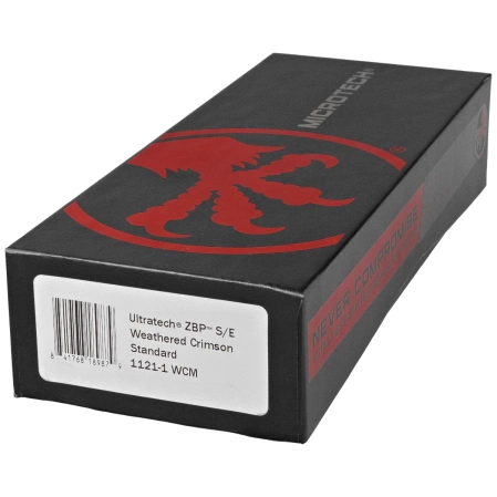 Microtech Ultratech Gen III ZBP S/E OTF Knife Cerakote Weathered Crimson Aluminum, Cerakote Weathered Crimson M390MK by Tony Marfione (1121-1WCM)